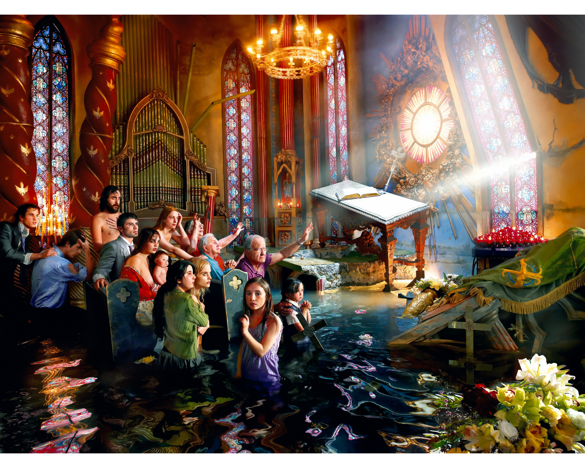 David LaChapelle, After The Deluge_ Cathedral, 2007, Chromogenic Print on Dibond, Limited Edition of 7+ 4 A.P., 102x135 cm