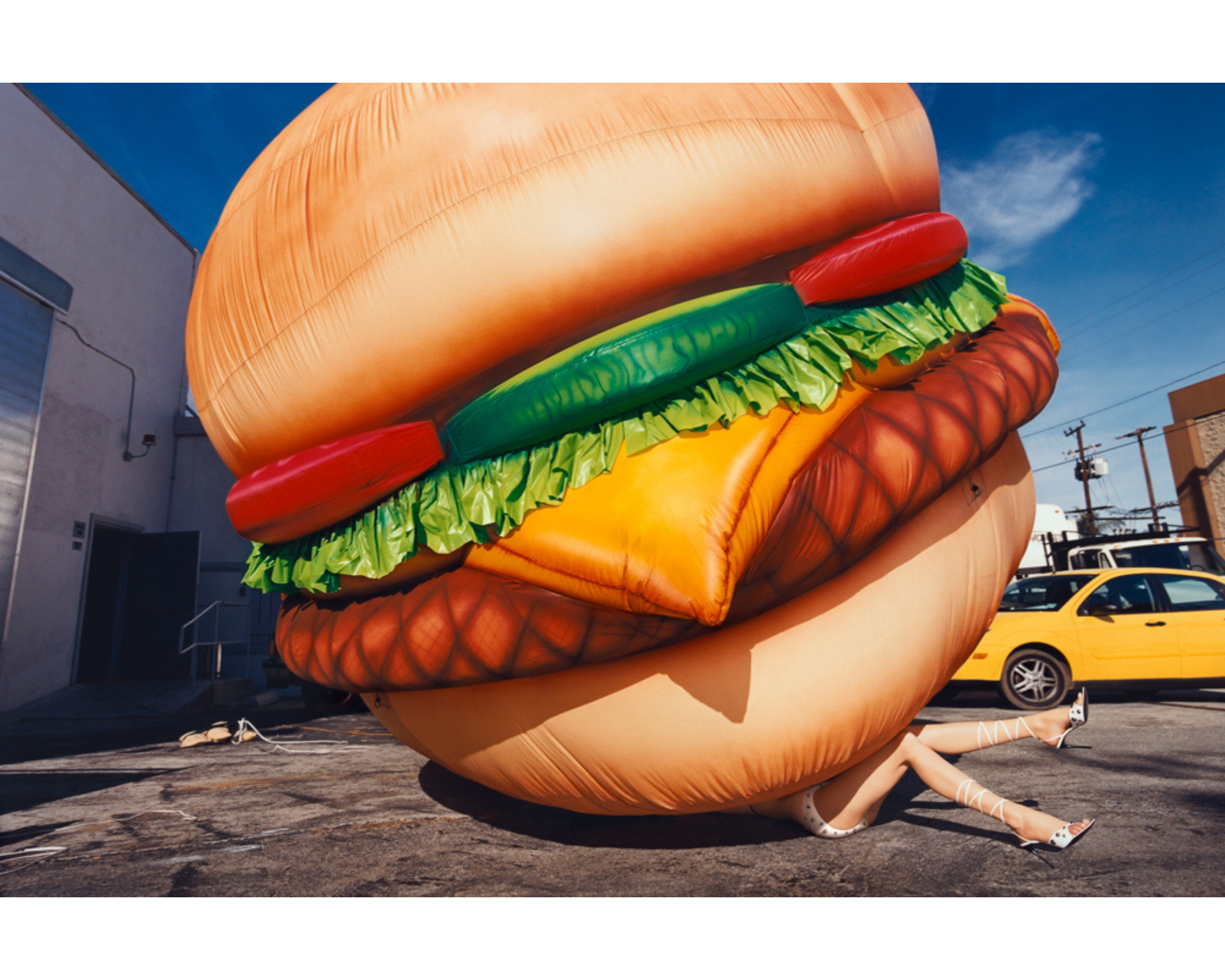 David LaChapelle, Death by Hamburger, 2004, Chromogenic Print on Dibond, Limited Edition of 3 + 3 A.P., 66x102 cm